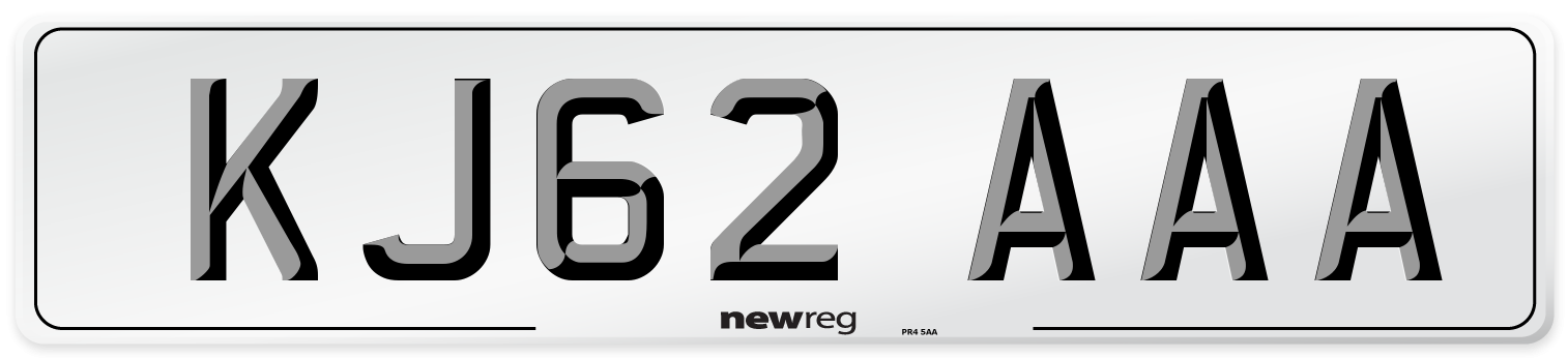 KJ62 AAA Number Plate from New Reg